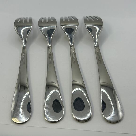 4 Dinner Forks Swedish Lodge Lenox 8 3/8" Stainless 18/10 - Picture 3 of 5